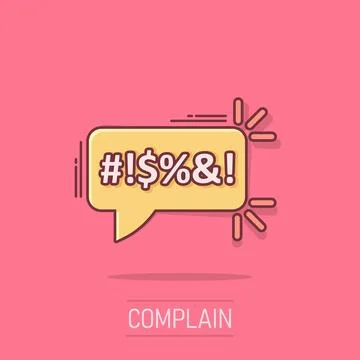 Shout speech bubble icon in comic style. Complain vector cartoon illustrati.. イラスト素材