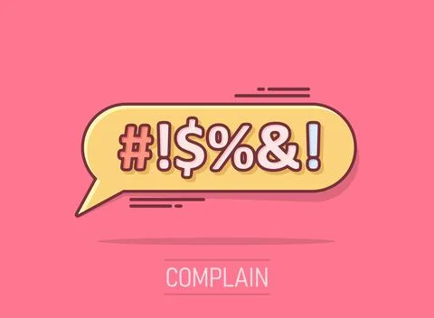 Shout speech bubble icon in comic style. Complain vector cartoon illustrati.. 스톡 일러스트