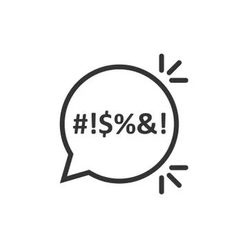 Shout speech bubble icon in flat style. Complain vector illustration on white 스톡 일러스트