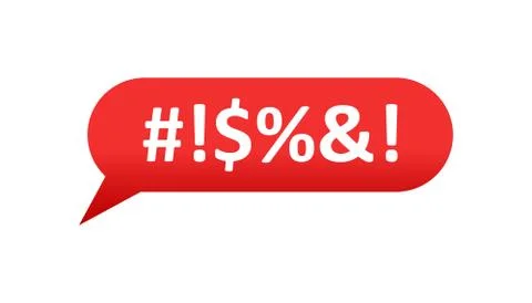 Shout speech bubble icon in flat style. Complain vector illustration on white Illustrazione stock