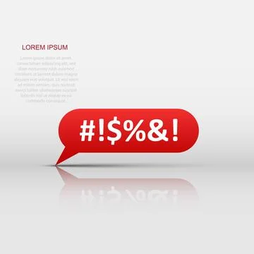 Shout speech bubble icon in flat style. Complain vector illustration on whi.. Ilustración de archivo