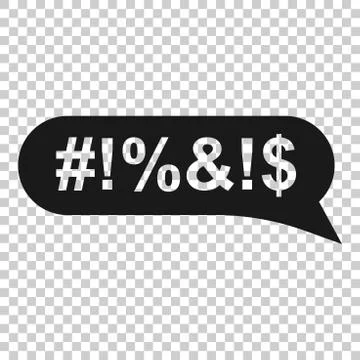 Shout speech bubble icon in transparent style. Complain vector illustration o Stock Illustration