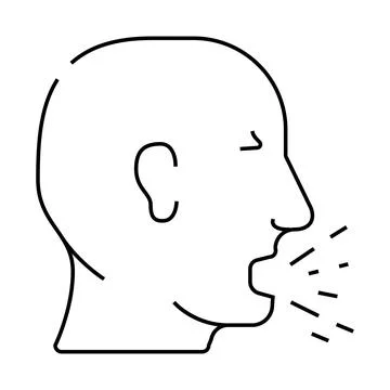Shouting husband and divorce line icon vector illustration Stock Illustration
