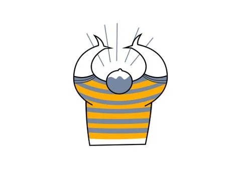 Shouting man Stock Illustration