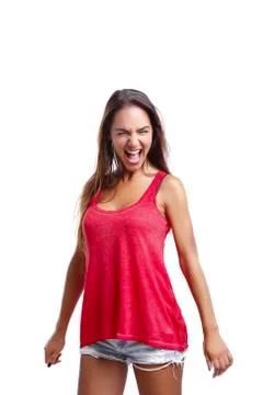 Shouting out loud Stock Photos