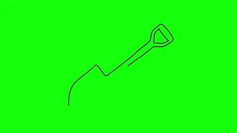 Shovel Animated icon on transparent background 4k. Stock Footage 314659814