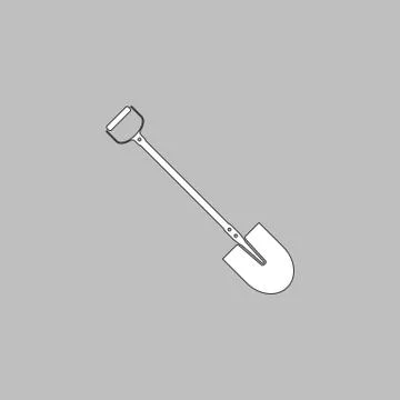 Shovel computer symbol Stock Illustration