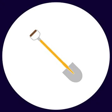 Shovel computer symbol Stock Illustration