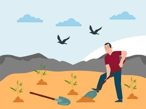 Shovel Concept Illustration Stock Illustration