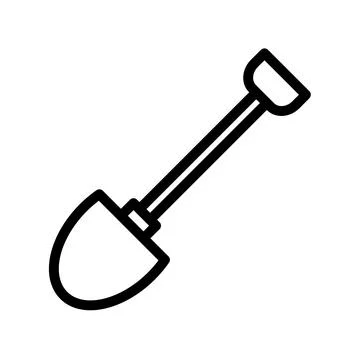 Shovel construction Stock Illustration