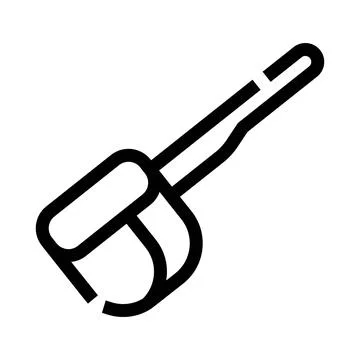 Shovel digging tool for construction work icon Stock Illustration