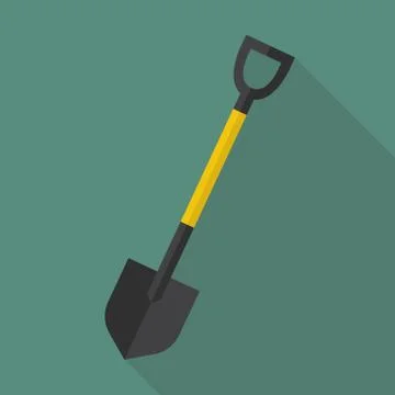 Shovel flat icon Stock Illustration