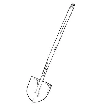 Shovel icon. Stock Illustration
