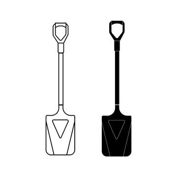 Shovel icon Stock Illustration