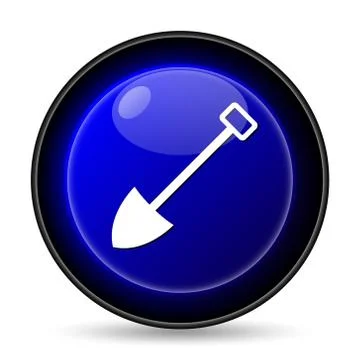 Shovel icon. internet button on white background.. Illustration