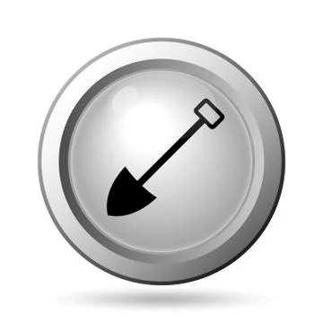 Shovel icon. Internet button on white background.. Stock Illustration