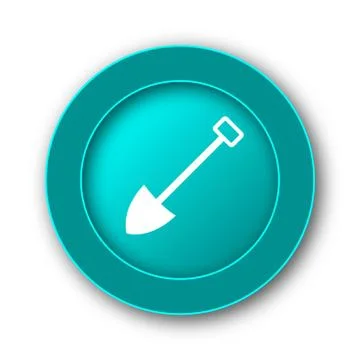  Shovel icon. Internet button on white background. Stock Illustration
