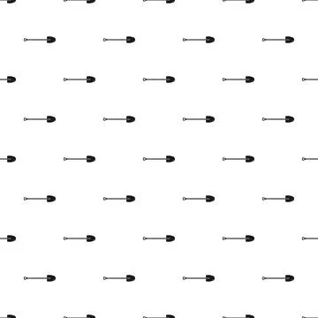 Shovel icon seamless pattern for construction and gardening 库存插图