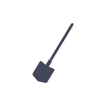 Shovel Icon Vector flat design style Stock Illustration