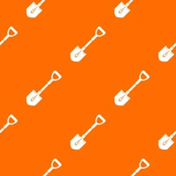 Shovel pattern orange Stockillustratie