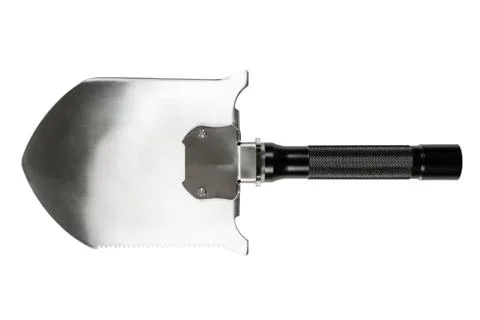 Shovel with a shock plate with function of hammer Stock Photos