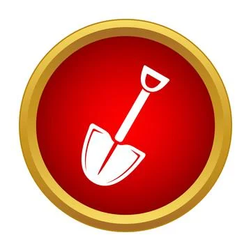Shovel spade icon representing digging and construction イラスト素材