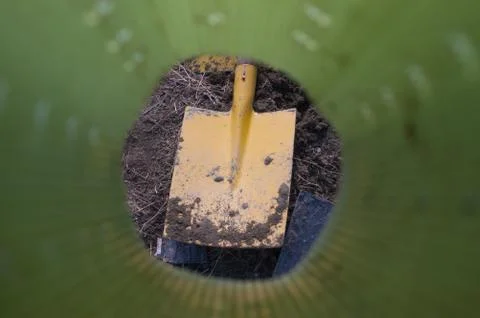 Shovel through protector Stock Photos