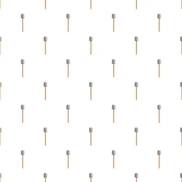 Shovel tool creating seamless pattern on white background 스톡 일러스트