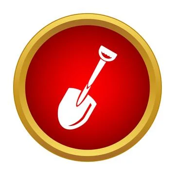 Shovel tool icon digging construction concept Stock Illustration