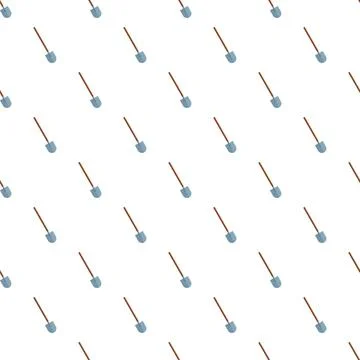 Shovel tool pattern for gardening and construction design イラスト素材