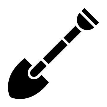 Shovel Vector Icon Design Illustration Illustrazione stock