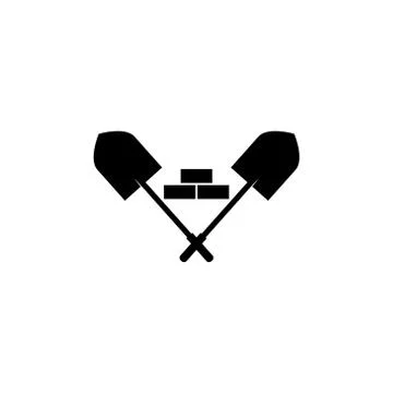 Shovel vector logo icon design template illustration Stock-Illustration