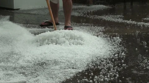 Shoveling in July 스톡 동영상 54750395