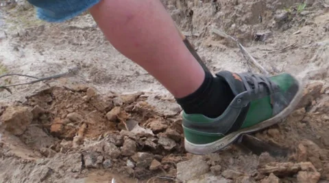 Shovelling dirt Stock Footage 27693485