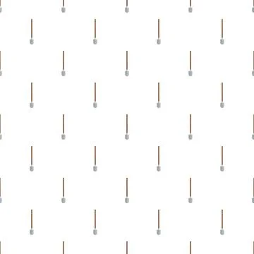 Shovels creating seamless pattern for gardening and labor Stock Illustration