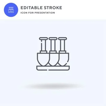 Shovels icon vector, filled flat sign, solid pictogram isolated on white, logo Stock Illustration