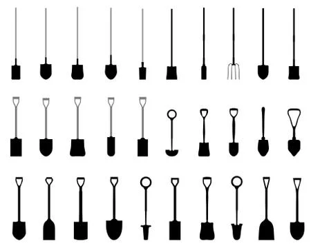 Shovels Stock Illustration