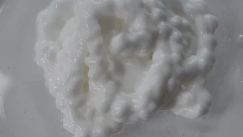 Show the art of squeezing cream. Stock Footage 320246979