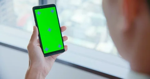 Show cellphone green screen Stock Footage 109521708