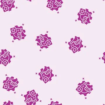 Show competence glyph seamless pattern Stock Illustration