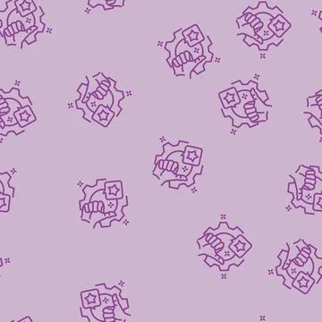 Show competence line seamless pattern Stock Illustration
