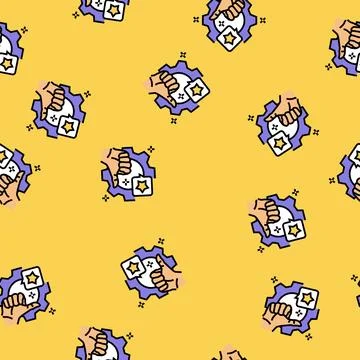 Show competence vector seamless pattern Stock Illustration
