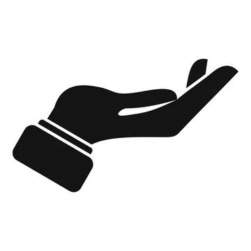 Show finger icon simple vector. Hold gesture Stock Illustration
