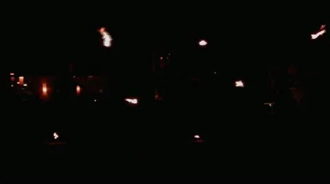 Show with Fire Stock Footage 20489961