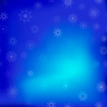 Show Flakes Seamless Pattern on Blue Sky Background Illustrazione stock