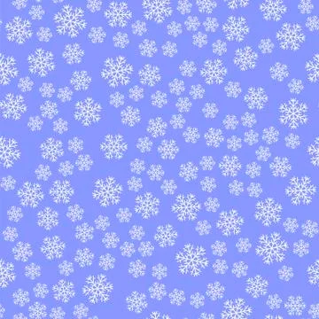 Show Flakes Seamless Pattern Illustrazione stock