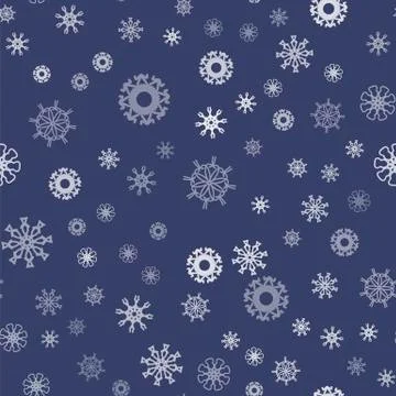 Show Flakes Seamless Pattern Illustrazione stock