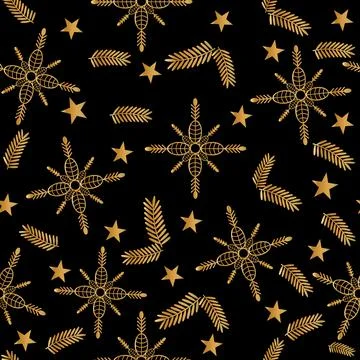 Show flakes seamless pattern Stock Illustration