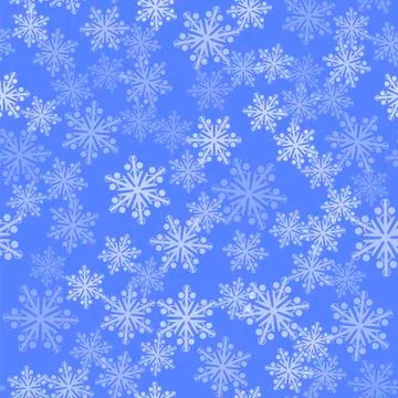 Show Flakes Seamless Pattern. Winter Texture Illustrazione stock