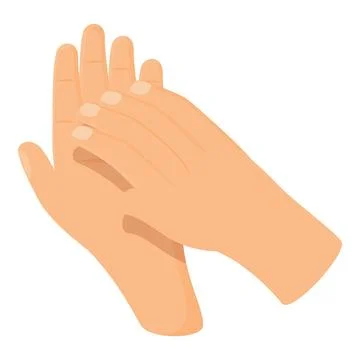 Show handclap icon cartoon vector. Hand applause Stock Illustration